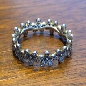 PANDORA DAZZLING DAISY MEADOW RING SZ52(6)